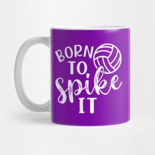 Born To Spike It Volleyball Mug